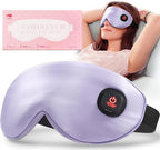 LitBear Heated Eye Mask, Silk Cordless Warm Eye Compress by LitBear