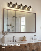 Bathroom Light Fixtures Over Mirror, 5-Light Oil Rubbed Bronze Bathroom Vanity - Image 8