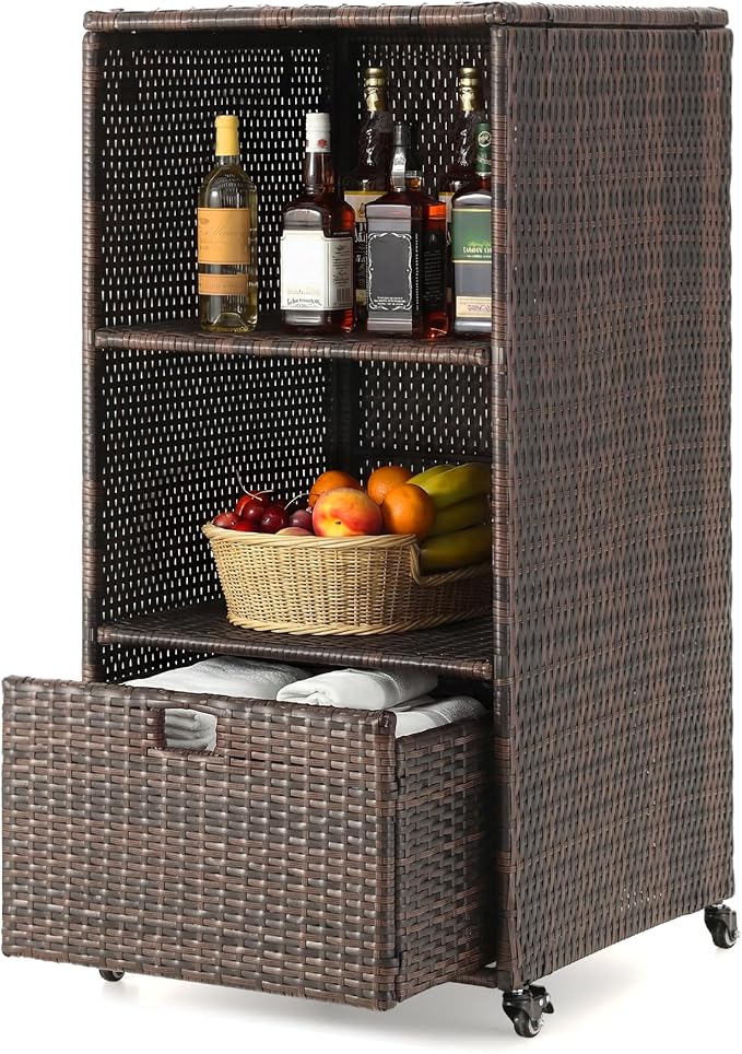 HOMREST Outdoor Pool Towel Rack - Image 8