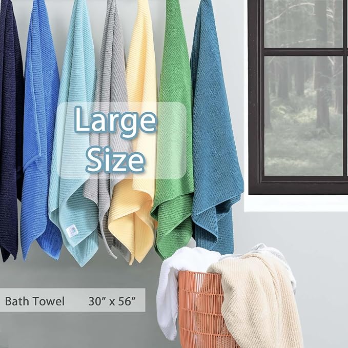 Turquoise Bath Towels - Image 5