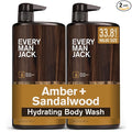 Every Man Jack Nourishing Amber + Sandalwood Mens Body Wash by EveryManJack