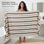 REDKISS Ultra Soft Bath Towel Sets 6-Piece 35"x70" | 100% Microfiber Highly - Image 6