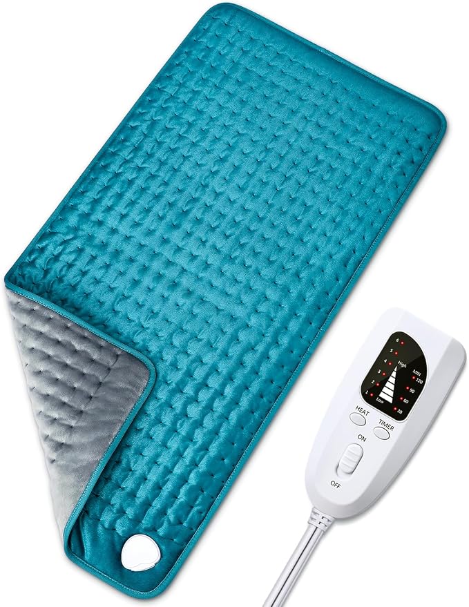 Electric Heating pad for Back/Shoulder/Neck/Knee/Leg Pain, Cramps and Arthritis by BESIGILAHeatingPad