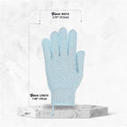 4 Pairs Exfoliating Gloves, 100% Nylon, Dual Texture Body Scrub - Image 2