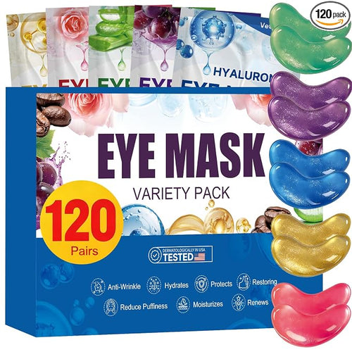 120 Pairs Under Eye Patches for Puffy Eyes and Dark Circles by Unknown