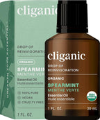 Cliganic Organic Spearmint Essential Oil, 1oz by Cliganic