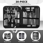 Manicure Set Professional Set Nail Clippers Pedicure Kit-30 Pieces Stainless - Image 2