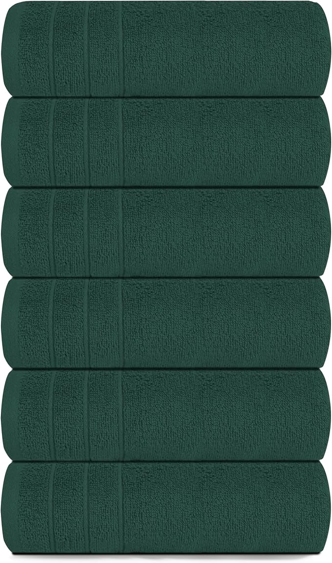 Tens Towels Pack of 6 Hand Towels, 100% Cotton, Lighter Weight, Quick to Dry - Image 8