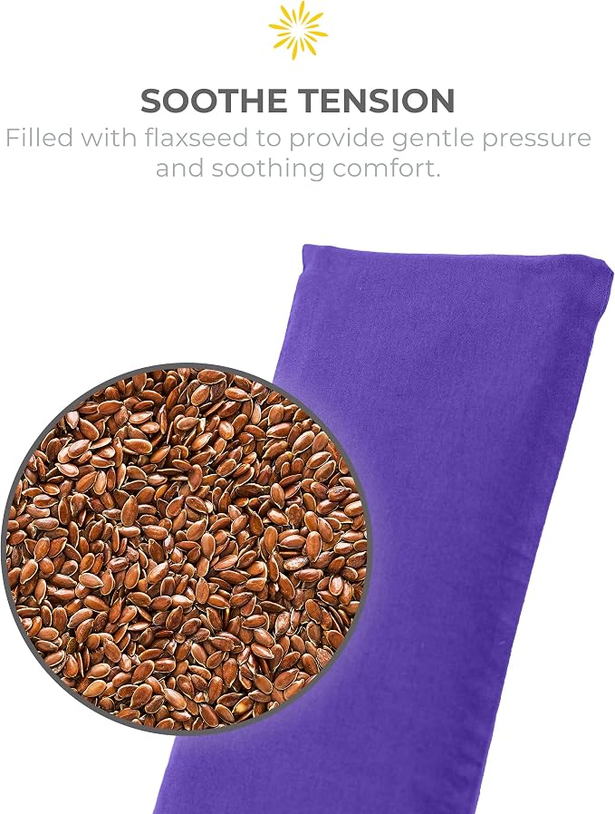 Sunshine Yoga 4-Pack Unscented Sateen Eye Pillows, Low-Luster, 9’’ x 4’’ - Image 3