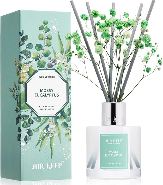 Airkeep Reed Diffuser Set, 3.38 fl oz by Airkeep