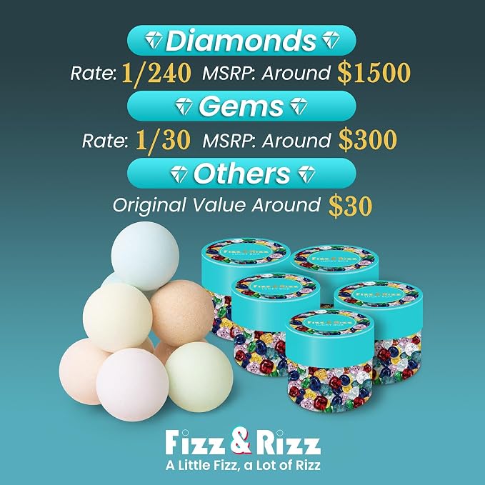 Fizz & Rizz Jewelry Mystery Bath Bomb:Surprise Rings, Bracelets and Chance to - Image 6