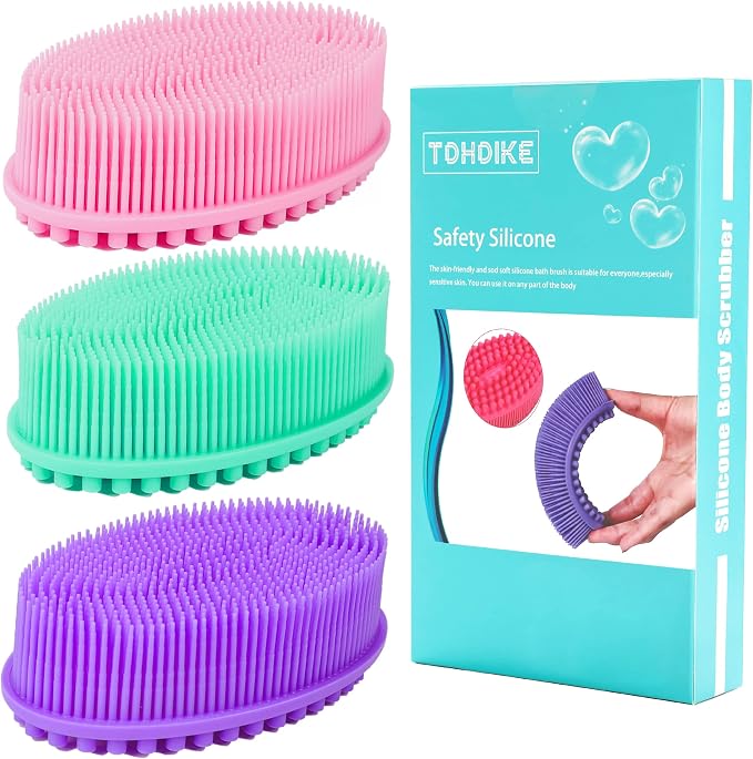 Silicone Body Scrubber Loofah by TDHDIKE