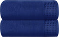 GLAMBURG 100% Cotton Oversized 2 Pack Bath Sheets 35x70, Ultra Soft Highly by GLAMBURG