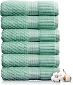 NY Loft 100% Cotton Hand Towel 6 Pack | Super Soft & Absorbent Quick-Dry Hand by NYLoft