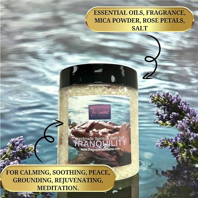 Tranquility Bath Salts – Dead Sea Salt Bath Soak - Image 2