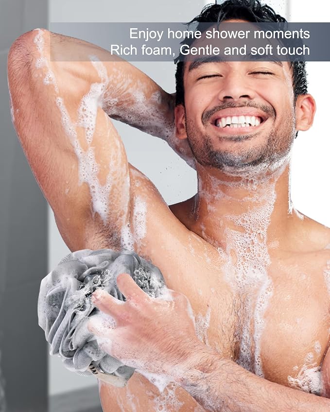 MTDLYICE Loofah Sponge, XXL Large Loofah 100g 4 Pack, Bath Sponge Soft Mesh - Image 5
