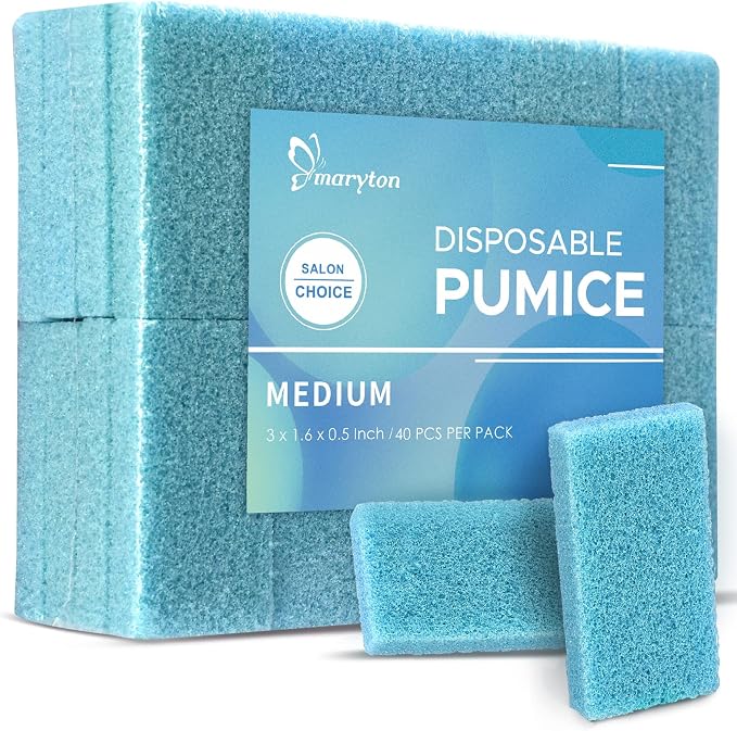 Maryton Disposable Foot Scrubber Pumice Pads, Pedicure Pumice Stone Dead Skin by MARYTON