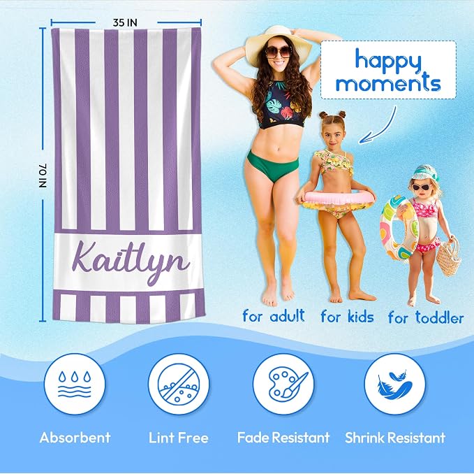 JML Personalized Beach Towel - Image 3