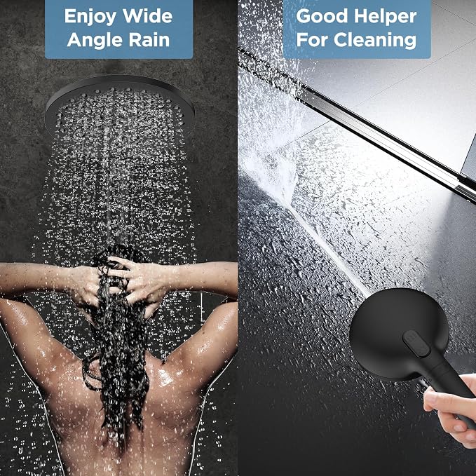 Dual Filtered Shower Heads Combo, High Pressure Rain Shower Head - Image 5