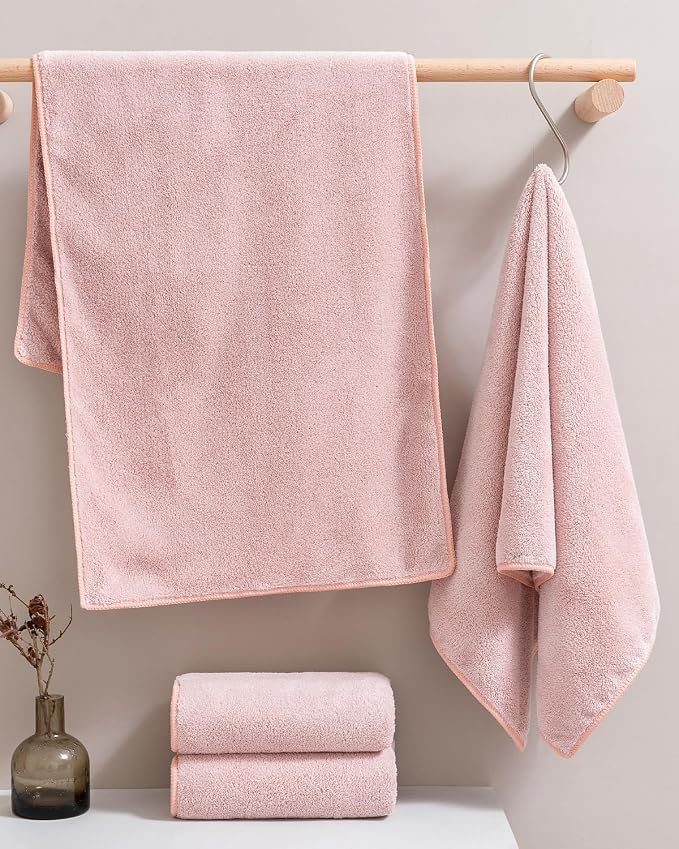 sakano Microfiber Bath Towel Set Ultra Soft Absorbent Speedy Drying Fade - Image 2