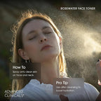 Advanced Clinicals Collagen + Rosewater Facial Mist Toner W/Charcoal & Aloe - Image 5