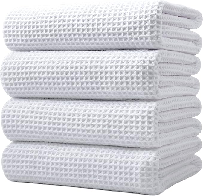 POLYTE 430 GSM Microfiber Oversize Quick Dry Lint Free Bath Towel, 60 x 30 in by Polyte