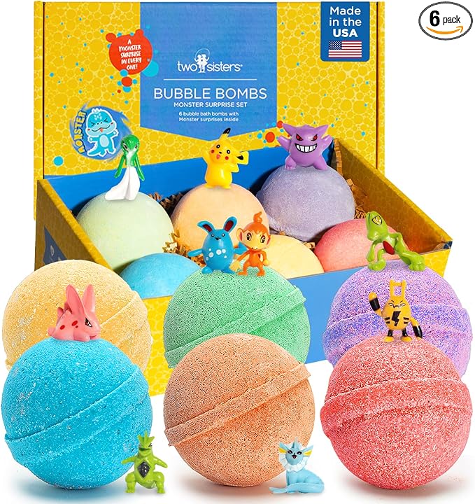 Poke Monster Bath Bombs for Kids by TwoSisters