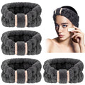 WILLBOND 4 Pack Microfiber Headbands Spa Facial Headbands Makeup Head bands by Willbond+Technology+Limited