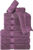 Superior Egyptian Cotton Pile 9 Piece Towel Set, Includes 3 Bath, 3 Hand - Image 2