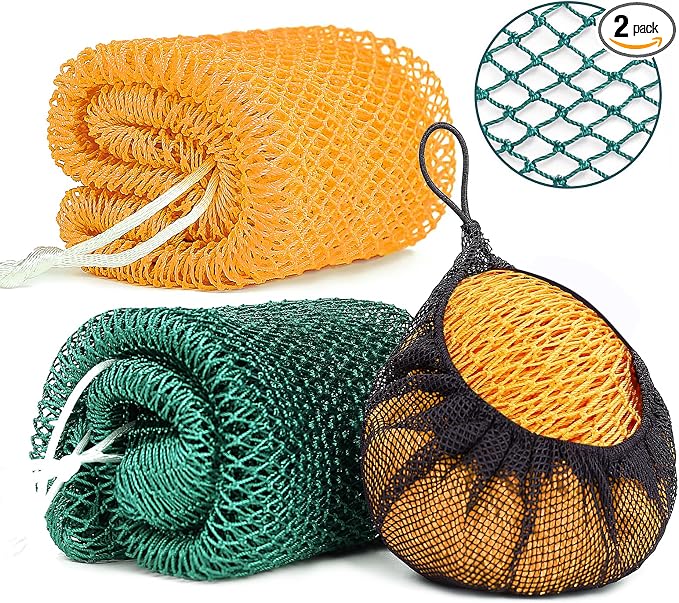 2 Pack African Net Sponge Exfoliating Body Scrubber Bath Sponge by Unknown