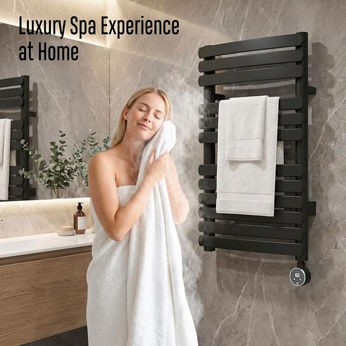 Towel Warmer, Large Size Heated Towel Rack - Image 7