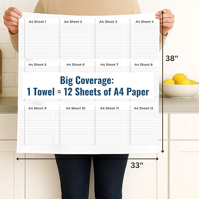 Flour Sack Towels | Tea Towel for Crafts| Kitchen Dish Cotton Blank Towel for - Image 2