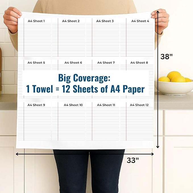 Flour Sack Towels | Tea Towel for Crafts| Kitchen Dish Cotton Blank Towel for - Image 2