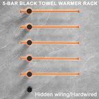 Towel Warmer Rack, Heated Towel Bar - Image 4
