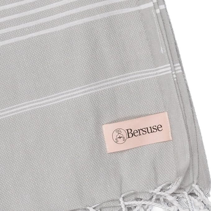 Bersuse Towels Anatolia XL Beach Blanket Throw Blanket Turkish Towel 100% - Image 6