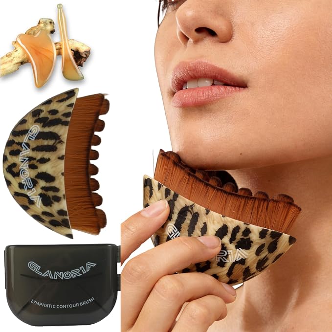 3 in 1 Lymphatic Contour Face Brush – Face Brush by GLANORIA
