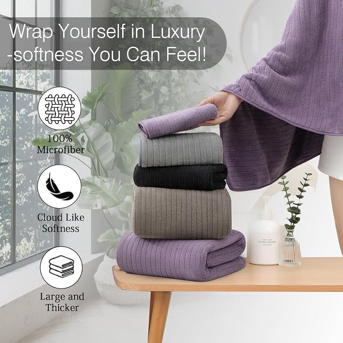 18 Piece Family Bath Towel Set Include 6 Bath Towels, 6 Hand Towels and 6 - Image 5