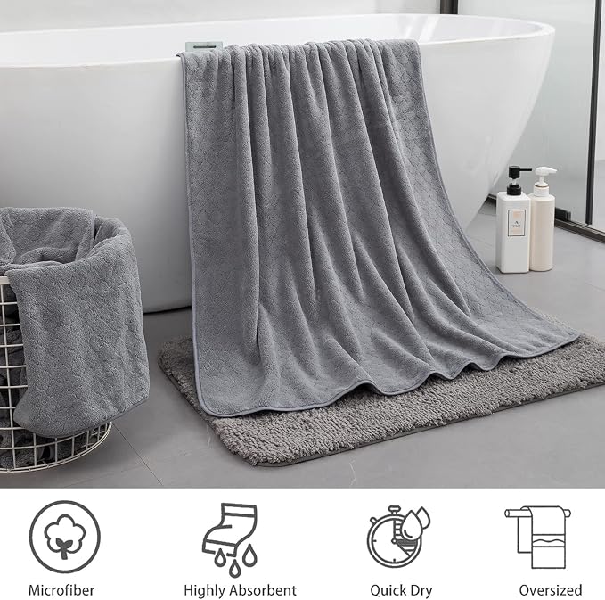 Ycosy 2 Pack Hand Towels Set 16"x31", Quick Dry Thick and Highly Absorbent Hand - Image 5