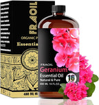 Geranium Essential Oil, Geranium Oil 16 Fl Oz 480 ML by FRAOILESSENTIALOIL