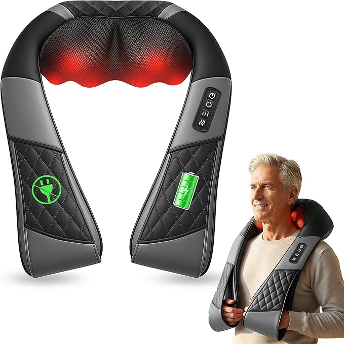 COMFIER Cordless Neck Massager, Shiatsu Shoulder Massager by COMFIER