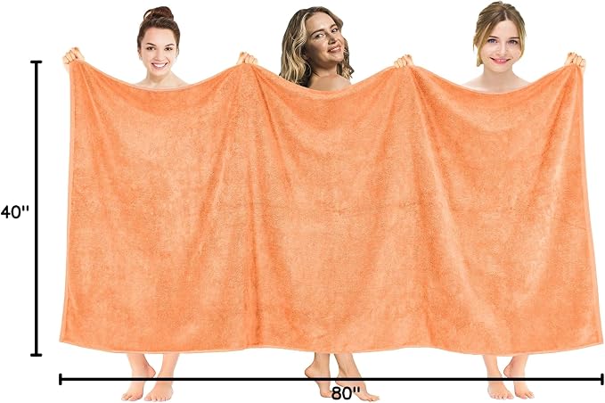 American Soft Linen 100% Cotton 600 GSM Turkish 40x80 Oversized Bath Towel Sheet - Image 9