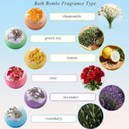 Bath Bombs Gift Set, 100g Natural Plant Essential Oil Aromatherapy Steaming - Image 2