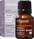 Cliganic Organic Clary Sage Essential Oil, 100% Pure Natural by Cliganic