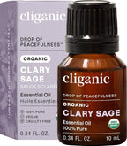 Cliganic Organic Clary Sage Essential Oil, 100% Pure Natural by Cliganic