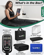 Lunix LX17 Infrared Sauna Blanket, Portable Sauna Bag - Image 7