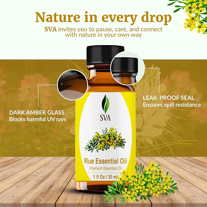SVA Rue Essential Oil – 1 Fl Oz – 100% Natural Rue Oil - Image 7
