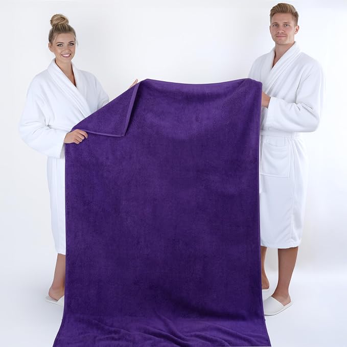 American Soft Linen 100% Cotton 600 GSM Turkish 40x80 Oversized Bath Towel Sheet - Image 5
