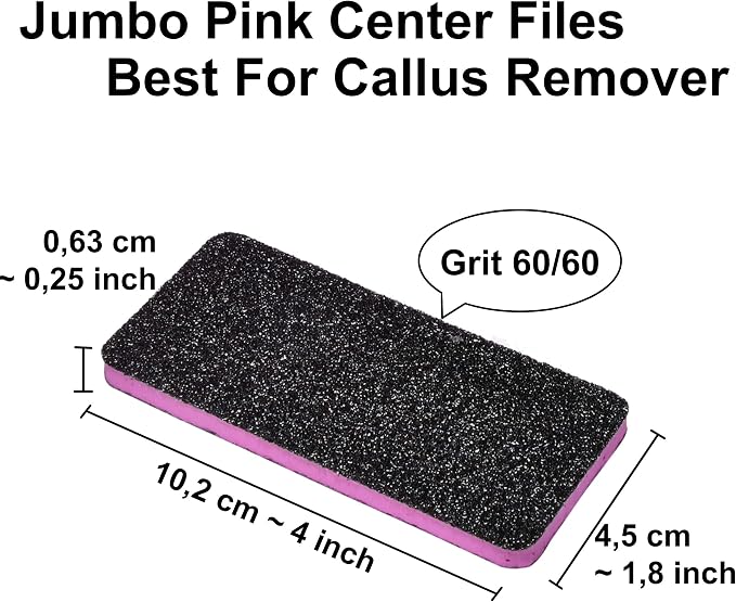 New AMT 25 PCS Pedicure Foot File Grit 60/60, Nail Files - Image 2