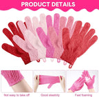 Cuffbow 90 Pcs 45 Pairs Exfoliating Double Sided Bath Gloves - Image 3