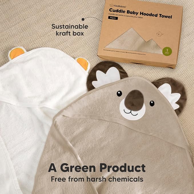 KeaBabies Hooded Baby Towel for Newborn - Image 8